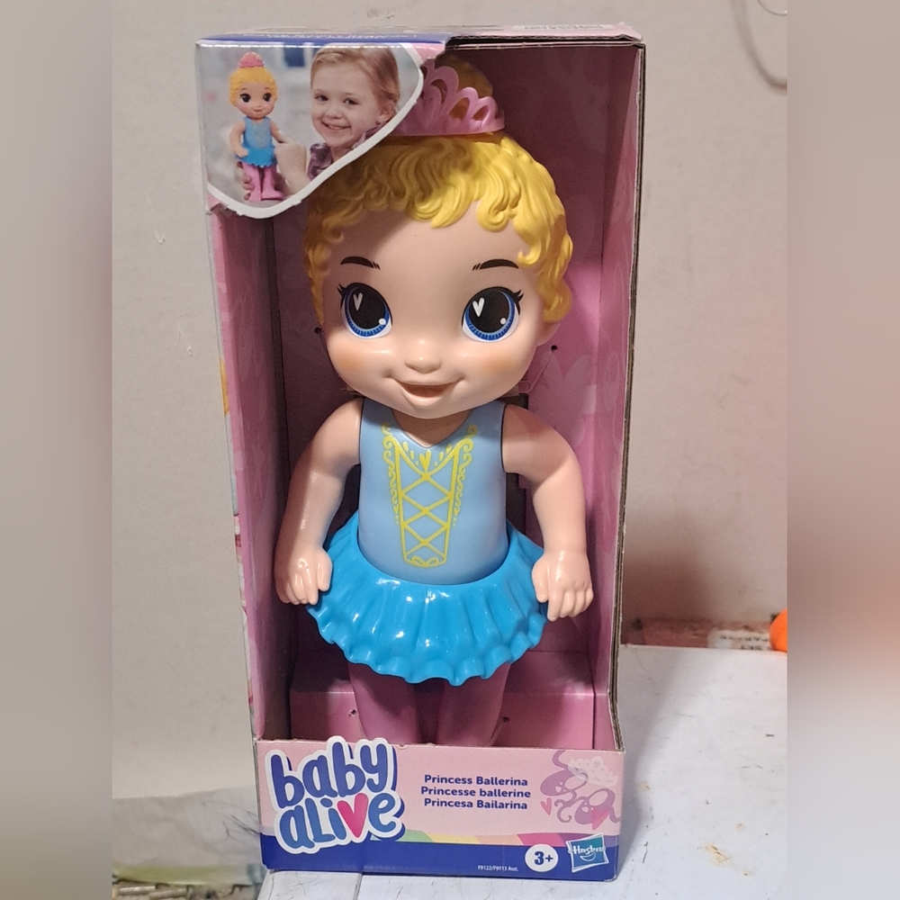 Brand New Baby Alive Princess Ballerina Doll With Removable Tiara.